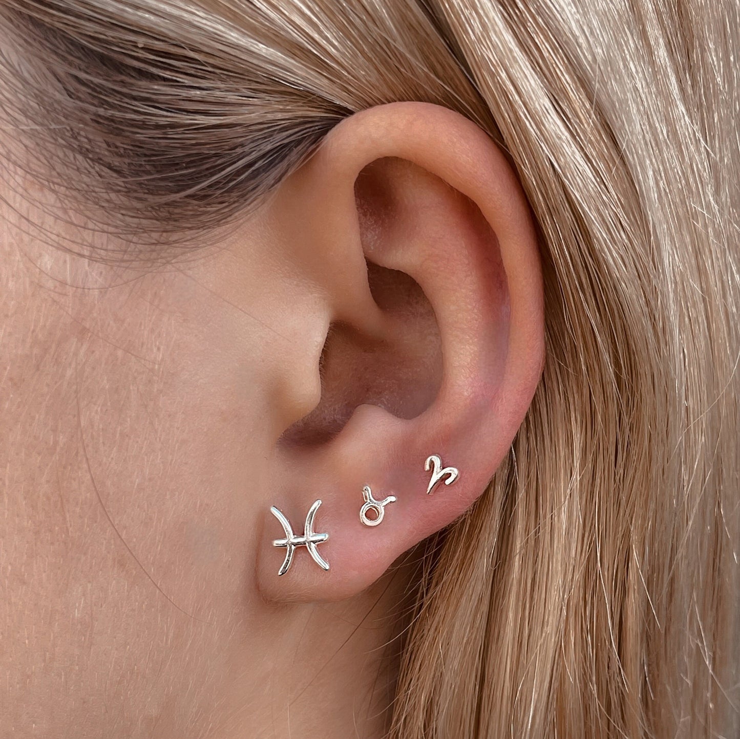 925 SILVER MICRO ZODIAC STUDS Banana Blvd