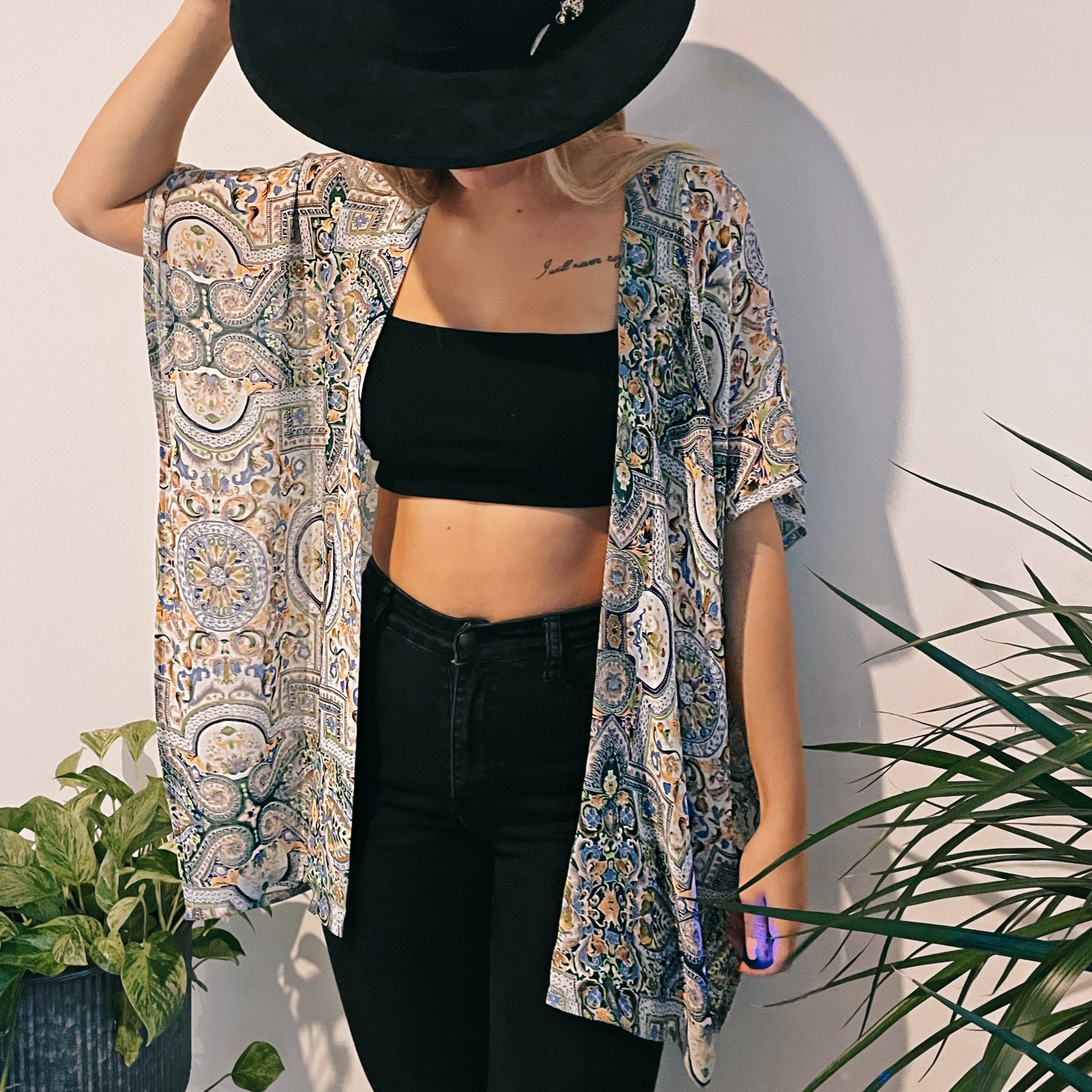 HANDMADE 1 OF 1 GAIA KIMONO CARDIGAN Banana Blvd