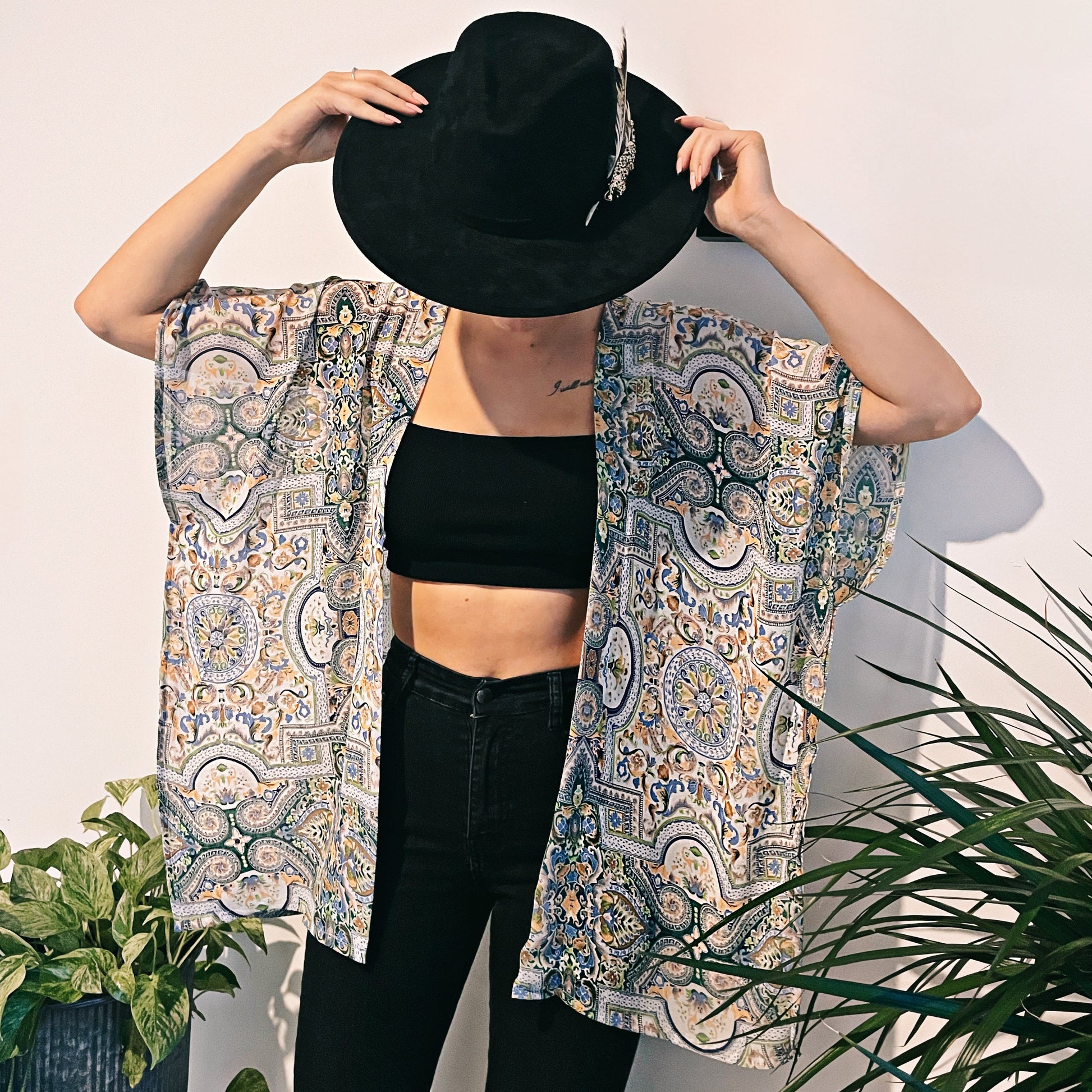 HANDMADE 1 OF 1 GAIA KIMONO CARDIGAN Banana Blvd