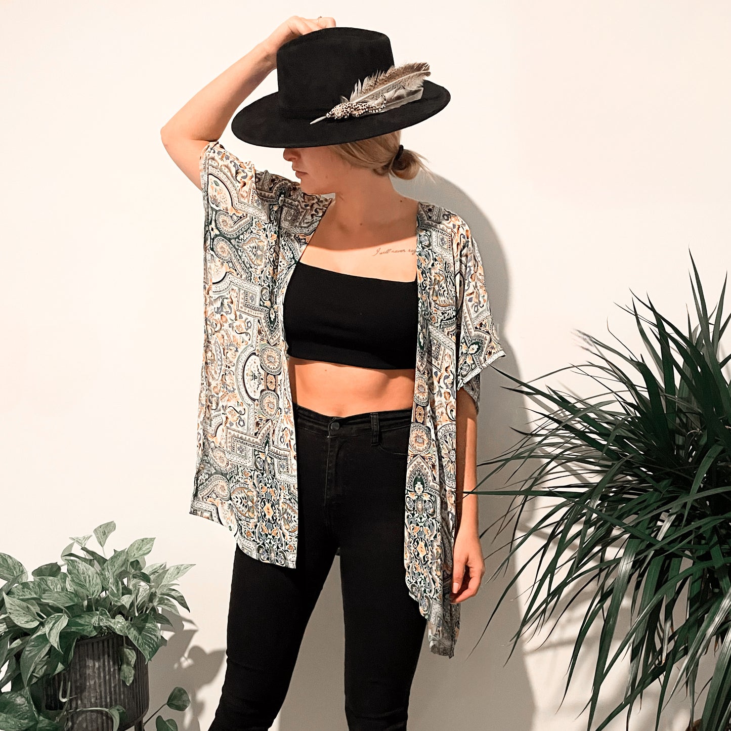 HANDMADE 1 OF 1 GAIA KIMONO CARDIGAN Banana Blvd