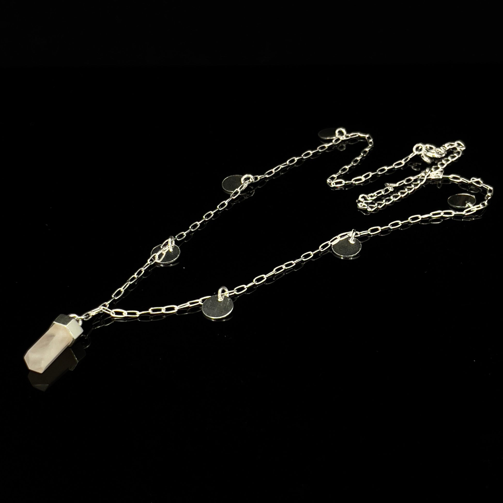 925 SILVER CRYSTAL DROP PENDANT NECKLACE Banana Blvd