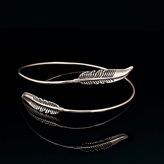 925 SILVER FEATHER BRACELET Banana Blvd